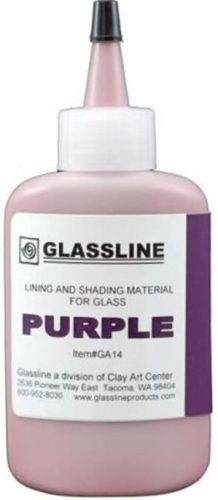 46093-Glassline Bottle Pen Purple