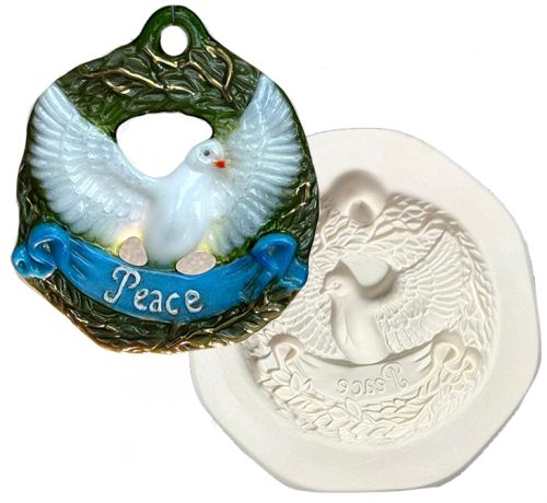 47552 - Peace Dove Wreath Mold