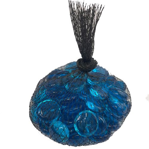 61005-9/16" Ice Blue Flat Glass Nuggets 12oz. Bag