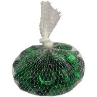 61010-11/16" Green Flat Glass Nuggets 12oz. Bag