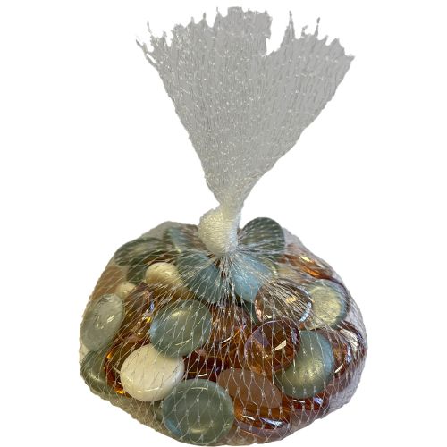 61029-3/4" Charming Mix Flat Glass Nuggets 12oz. Bag