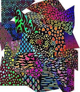 74581-1/2lb. CBS Dichroic Glass Borderline Jewelry Pack Standard 96 COE