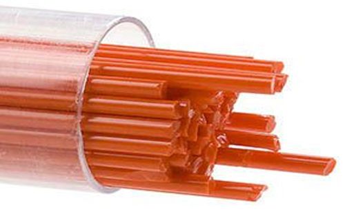 BU012572- Bullseye 2MM Orange Opal Stringers - 90 COE