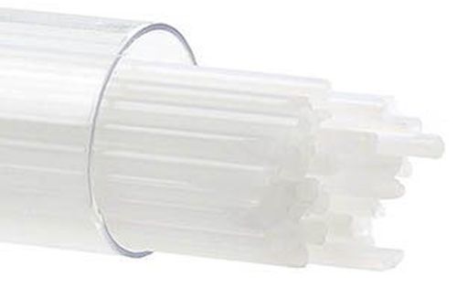 BU031372- Bullseye 2MM Dense White Opal Stringers - 90 COE