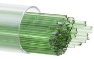 BU110707- Bullseye 1MM Light Green Transparent Stringers - 90 COE