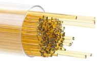 BU113707- Bullseye 1MM Medium Amber Transparent Stringers - 90 COE