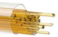 BU113772- Bullseye 2MM Medium Amber Transparent Stringers - 90 COE