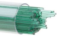 BU141707- Bullseye 1MM Emerald Green Transparent Stringers - 90 COE