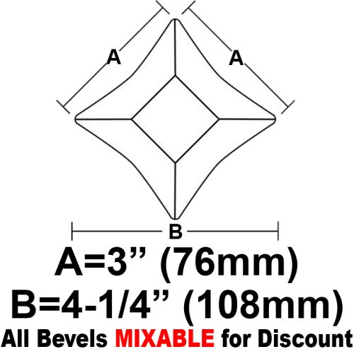 BVS33-Star Bevel 3"x 3"x 4-1/4" 