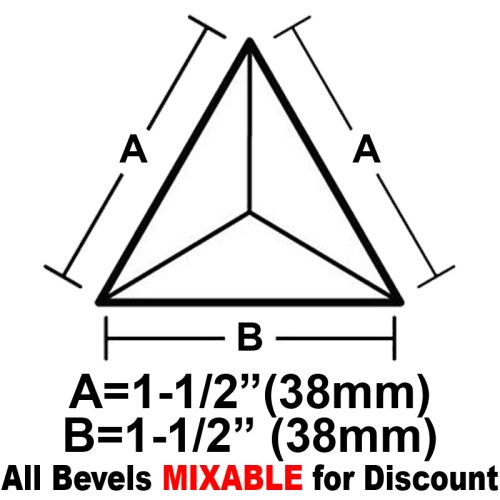 BVT15CS-Case 1080ea. Tri.Bevel 1.5"x1.5"x1.5" 