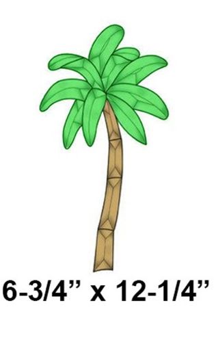 COEC123-Exquisite Cluster Color Palm Tree