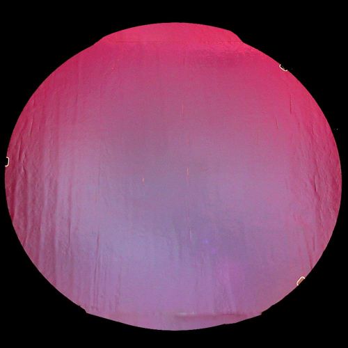DC833C-CBS Thin Dichroic Pale Blue/Black Cherry On Clear 4"x4.75" - 90 COE