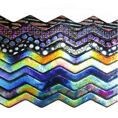 DWF211-CBS Dichroic Wavy Firestrips Patterns 6mm 96 COE