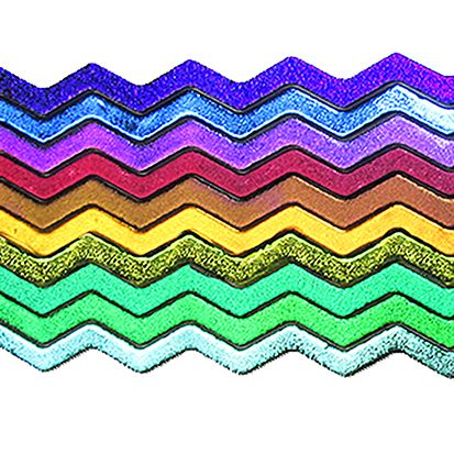 DWF212-CBS Dichroic Wavy Firestrips Primary 6mm 96 COE