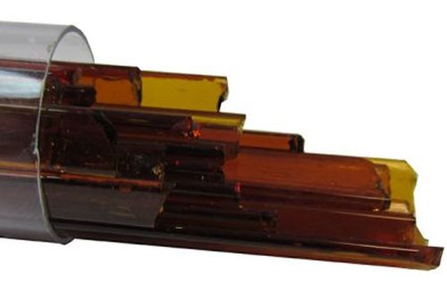 UN1005- Oceanside Dark Amber Transparent Noodles 96 COE #111