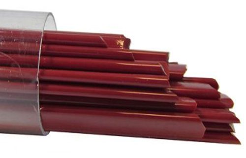 UN1019- Oceanside Cherry Red Semi-Opal (striker) Noodles 96 COE #151