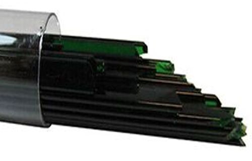 UN1037- Oceanside Dark Green Opal Noodles 96 COE #2206