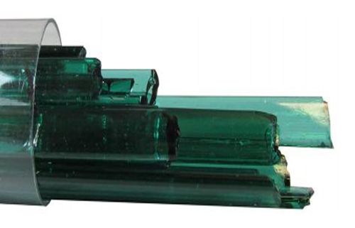 UN1046- Oceanside Teal Green Transparent Noodles 96 COE #5232