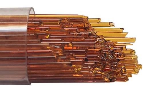 US1005- Oceanside Dark Amber Transparent Stringers 96 COE #111