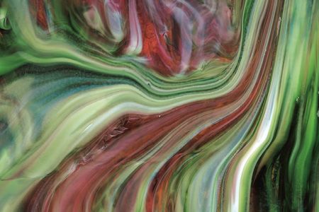 BU3345F-Cranberry Pink/Emerald Green/White Streaky (Double Rolled)