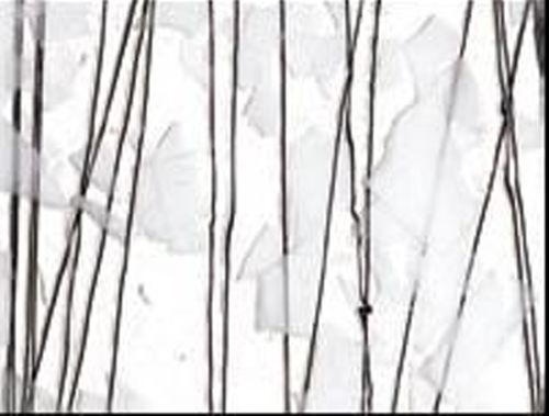 BU4118FH-Black Streamer/White Fracture on Clear 10"x11.5" 