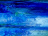 U00485 - Cobalt, Emerald Green Mottle Opal