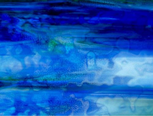 U00485 - Cobalt, Emerald Green Mottle Opal