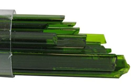 UN1071- Oceanside Moss Green Transparent Noodles 96 COE #5262